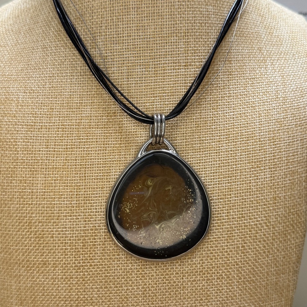Artsy Earthy Boho Resin Pendant from Chico's